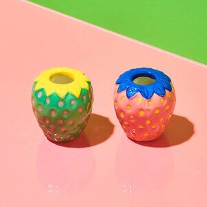 ban.do // Strawberry Taper Candle Holder Set NIB
